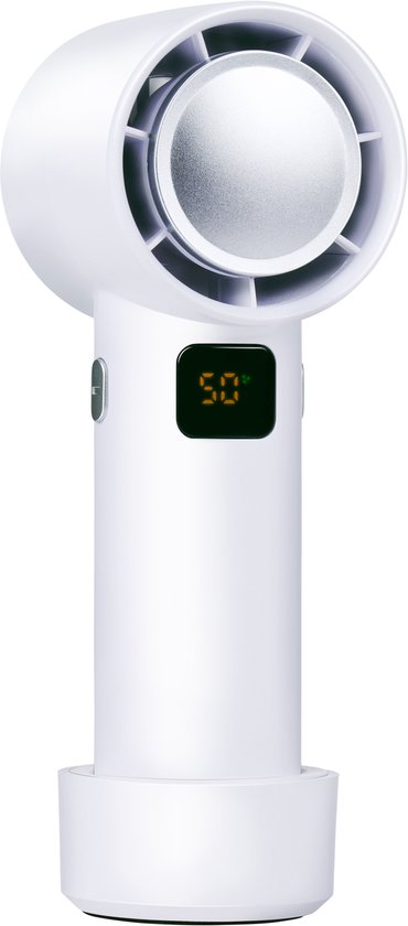 Briza Ac, Brizaac, Brizac Airconditioner, Ultrastille draagbare luchtkoeler met 3 snelheden, oplaadbaar, snel koelende ventilator voor slaapkamer, kantoor, slaapzaal en woonkamer (Grijs