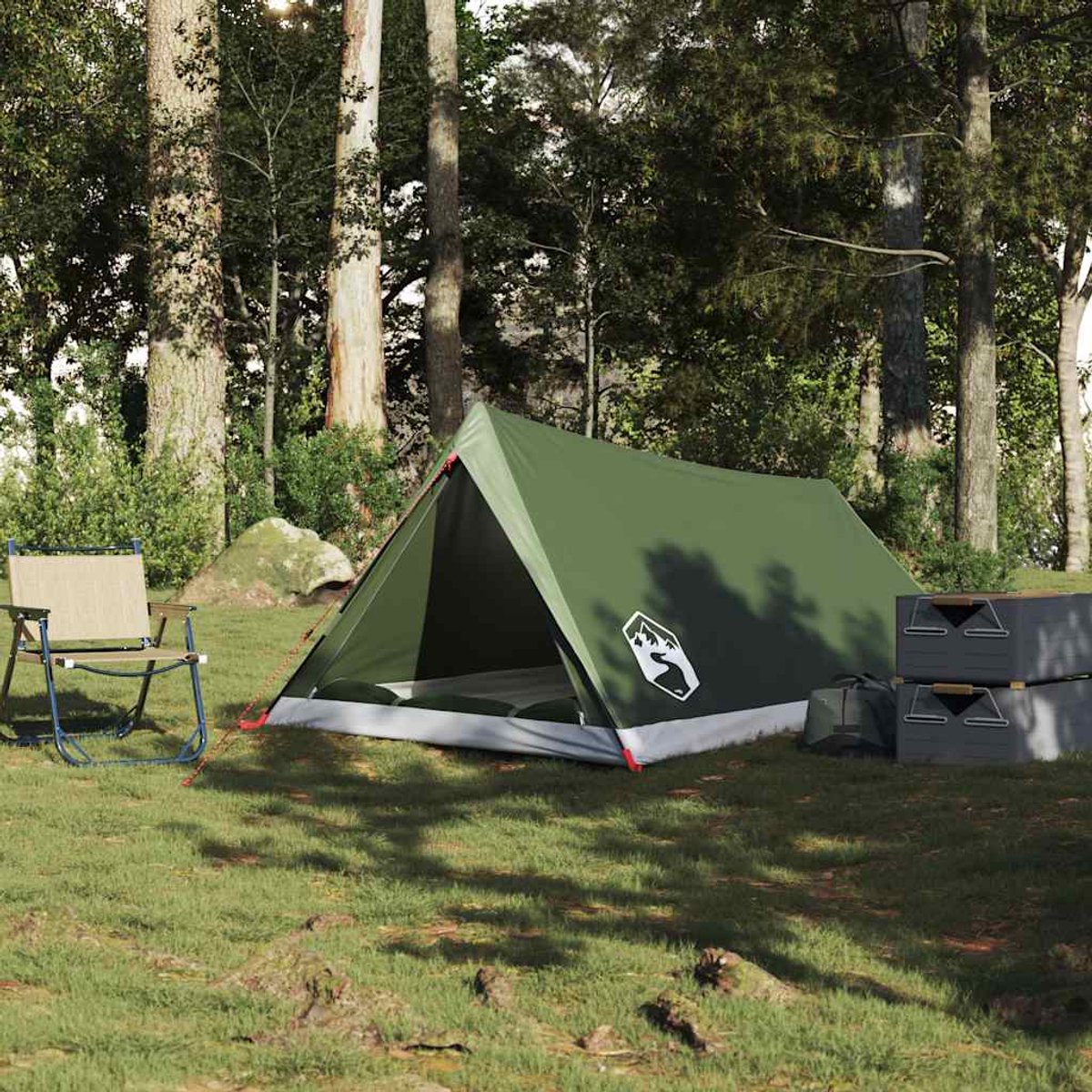 vidaXL - Tent - 2-persoons - waterdicht - olijfgroen – foto 8