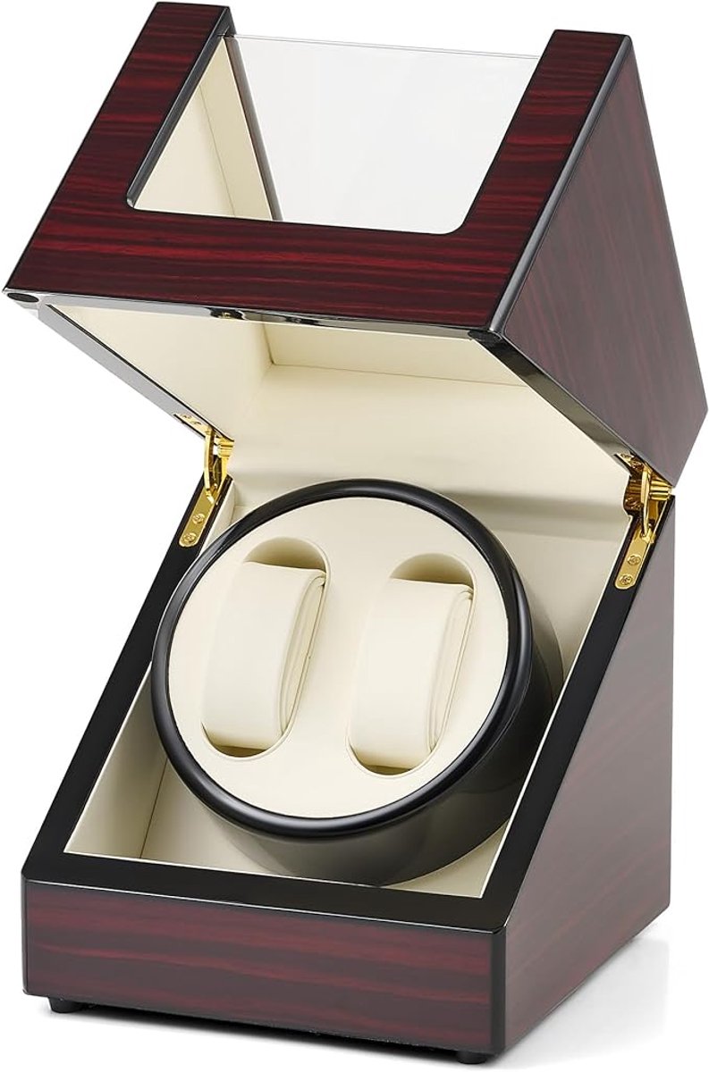 Uten - Luxe Watchwinder voor 2 Horloges - Horloge Winder - Dubbele Watchwinder - Horloge Opwinder