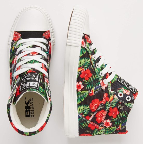 British Knights DEE Dames sneakers hoog - Rode bloemen - maat 42 | Bestel  nu!