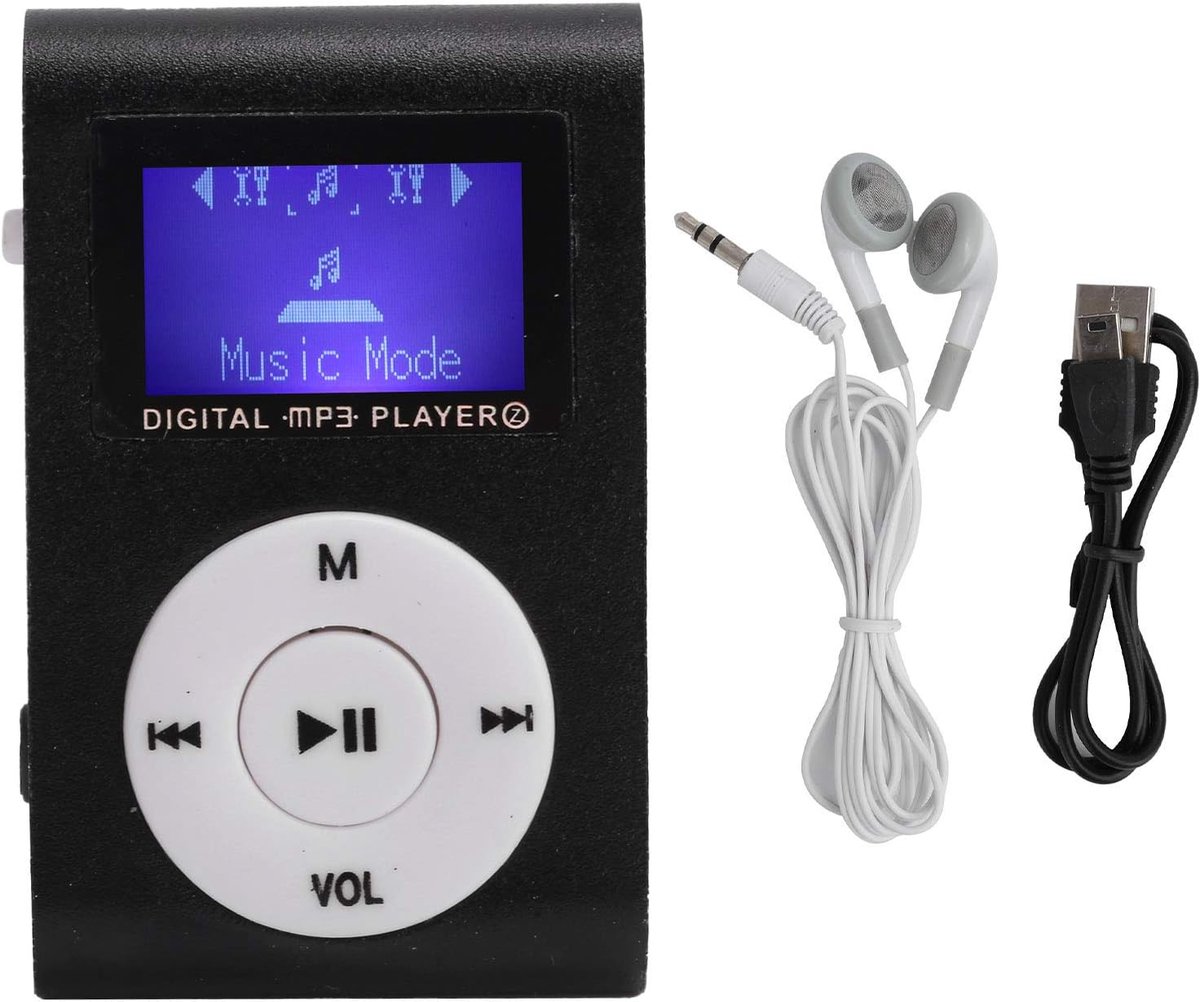 Draagbare Mini MP3 Speler met Clip en LCD Scherm - Sportvriendelijk en Geheugenkaartondersteuning