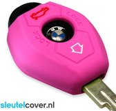 BMW SleutelCover - Roze / Silicone sleutelhoesje / beschermhoesje autosleutel