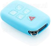 Autosleutel Hoesje geschikt voor Land Rover - SleutelCover - Silicone Autosleutel Cover - Sleutelhoesje Lichtblauw