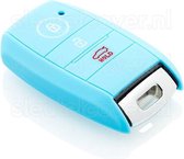 Kia SleutelCover - Lichtblauw / Silicone sleutelhoesje / beschermhoesje autosleutel