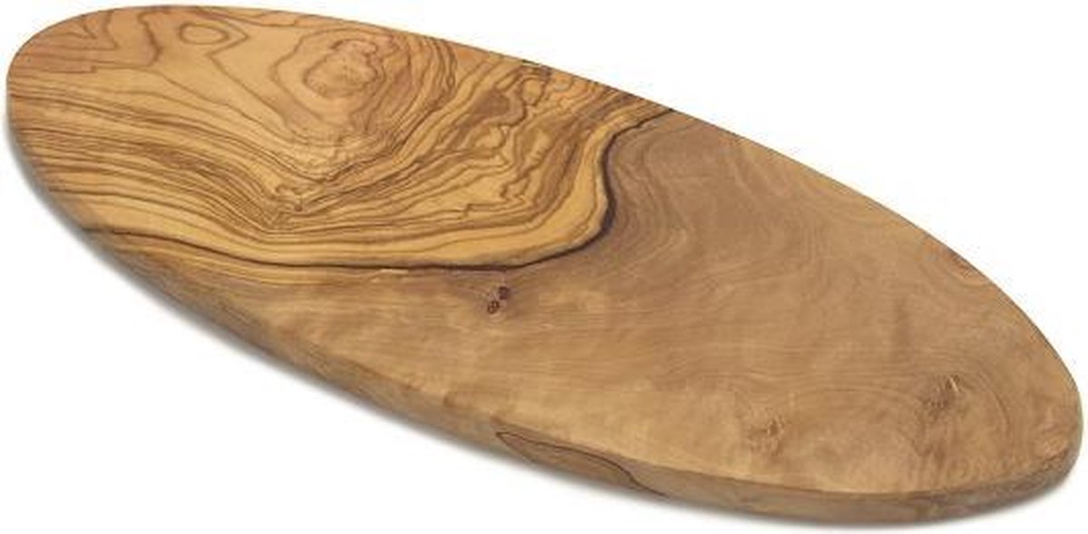 Bowls and Dishes Olijfhouten plank Ovaal 35 cm dikte 1,5 cm