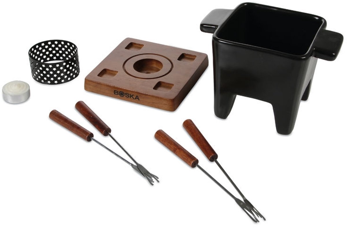 Boska Tapas Fondueset Nero L - Fondueset - Mag in vaatwasser en magnetron - 600 ml — afbeelding 7