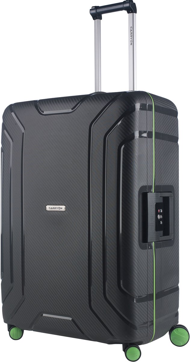 CarryOn Steward TSA Reiskoffer 100 liter - Grote koffer 75cm met vaste sluiting - Donkergrijs