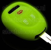 Autosleutel Hoesje geschikt voor Saab - SleutelCover - Silicone Autosleutel Cover - Sleutelhoesje Glow in the dark / Lichtgevend