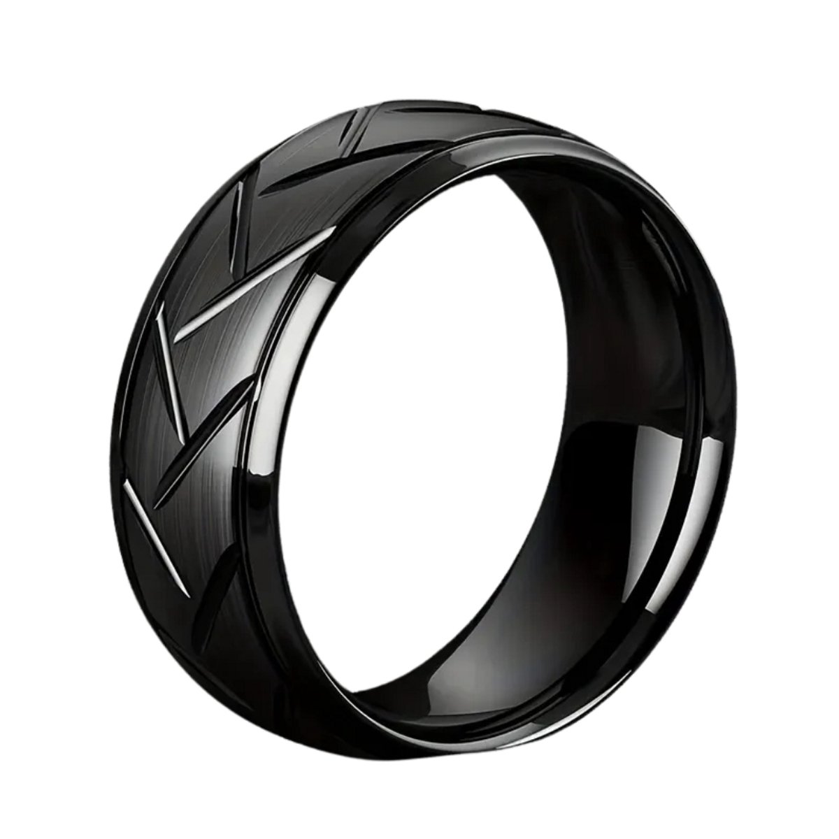 Bovista Ring - Ringen - Dames - Heren - Zwart 1.6cm Diameter
