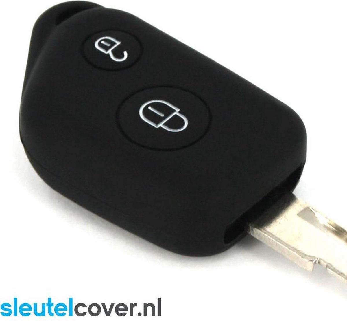 Autosleutel Hoesje geschikt voor Peugeot - SleutelCover - Silicone Autosleutel Cover - Sleutelhoesje Zwart