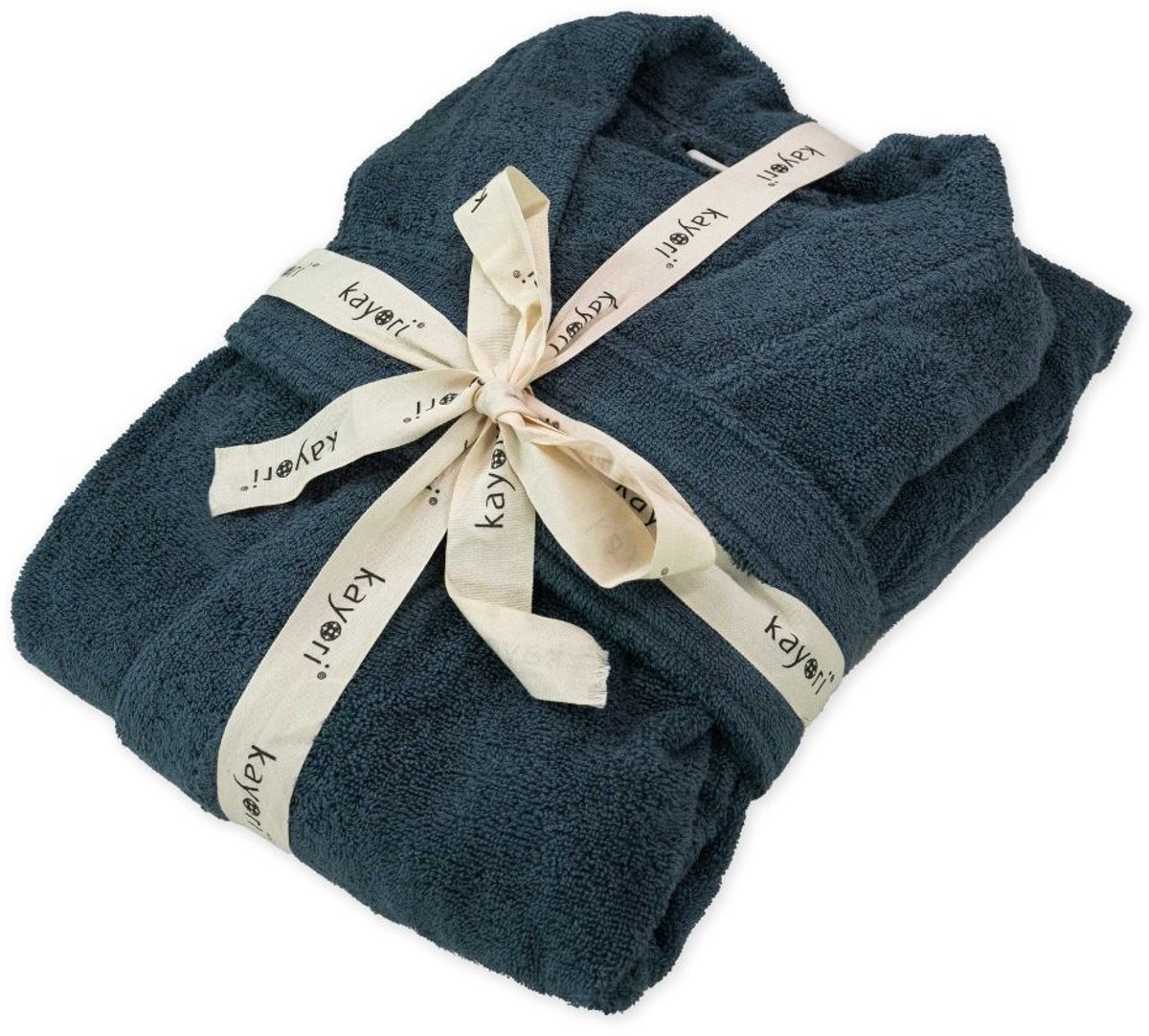 Kayori Fusai Badjas - Unisex - Biologisch Katoen - Denim - XL - Lang