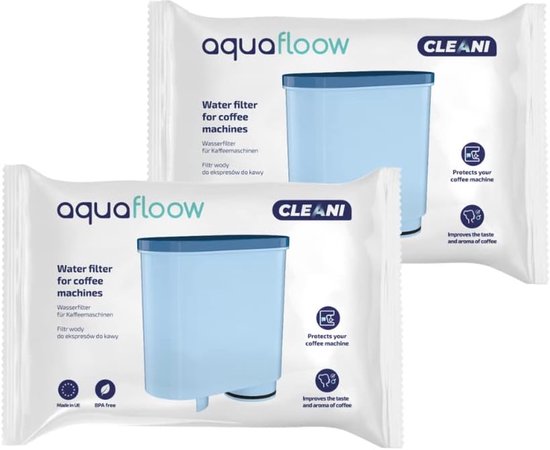 Set pour machine à café Philips/Saeco : 2x filtre à eau AquaFloow