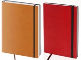7123 - 2 Flexies notitieboekjes rood en oranje