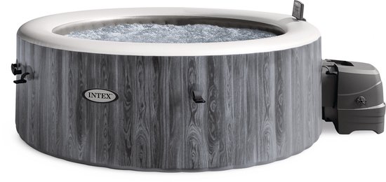 Intex PureSpa Greywood Deluxe Bubble Massage Set 4-persoons - Ø 196 x 71 cm