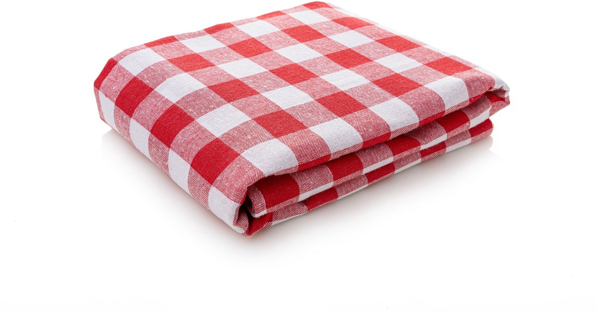 Asir - Tafelkleed - Rood - 160 x 160 cm