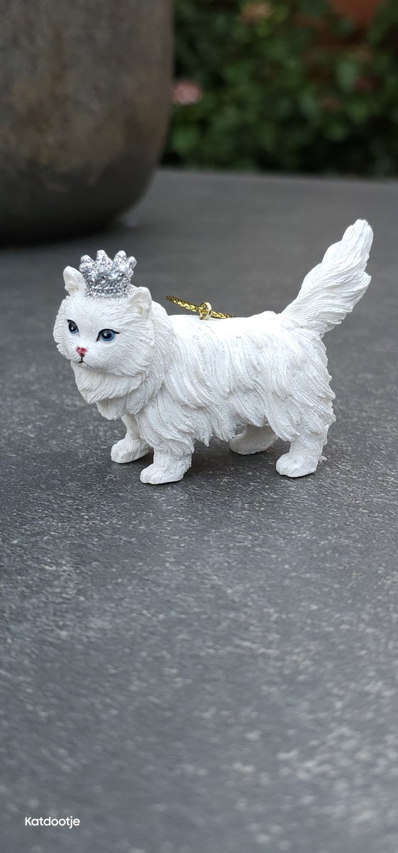Katdootje - Kersthanger - Witte poes