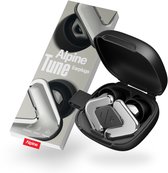 Alpine Tune Festivaloordoppen - Muziekoordoppen met Geluidsdemping - Hifi Geluidskwaliteit - 19dB Gehoorbescherming met Helder Geluid - 4 Maten Oordopjes - Voor Festivals, Feesten, Raves & Clubs - Zilver