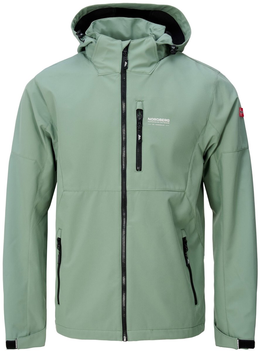 Nordberg Dustin Softshell Outdoor Zomerjas Heren Lichtgroen