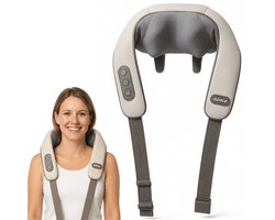 Nince Nekmassage Apparaat - Shiatsu Massagekussen - Massagekussen - Elektrisch Nekmassage Apparaat - Nek en Schouder - Infrarood