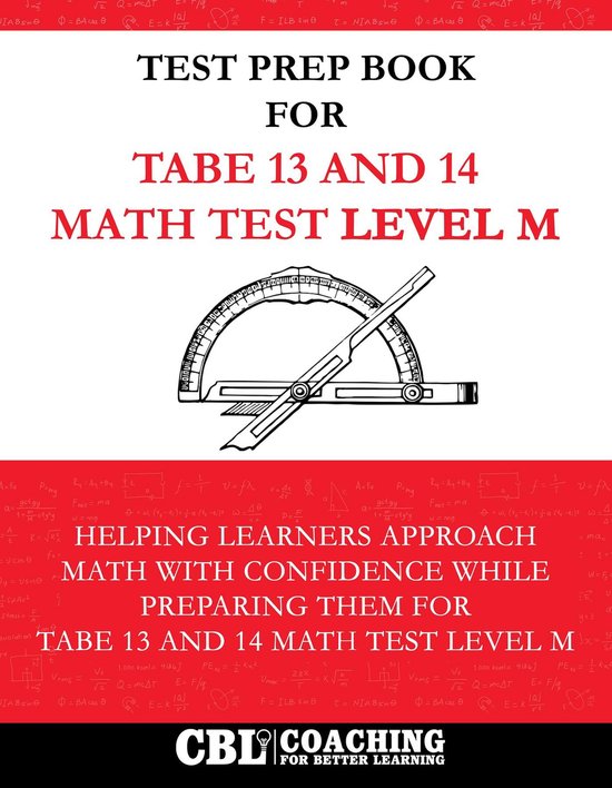 Test Prep Book For TABE 13 and 14 Math Test Level M - cover