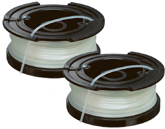 2st - geschikt voor Black & Decker - spoelklos spoel met draad spoeldraad draadspoel trimdraad trimmerdraad grastrimmer kantenmaaier