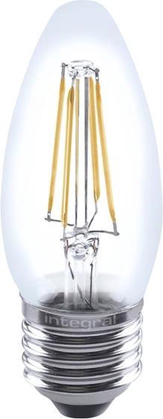 Kaarslamp - E27 - 4.5W - Extra Warm Wit - 2700K - Dimbaar - Filament - Helder