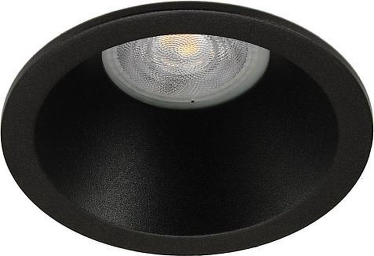LED inbouwspot Nox -Verdiept Zwart -Warm Wit -Dimbaar -4W -Philips LED