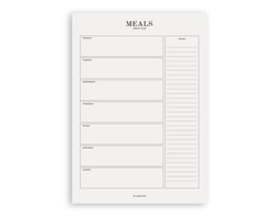 Planbooks - Meal Planner - Maaltijd planner - Voedingsplanner - Weekmenu Planner - Notitieblok A4