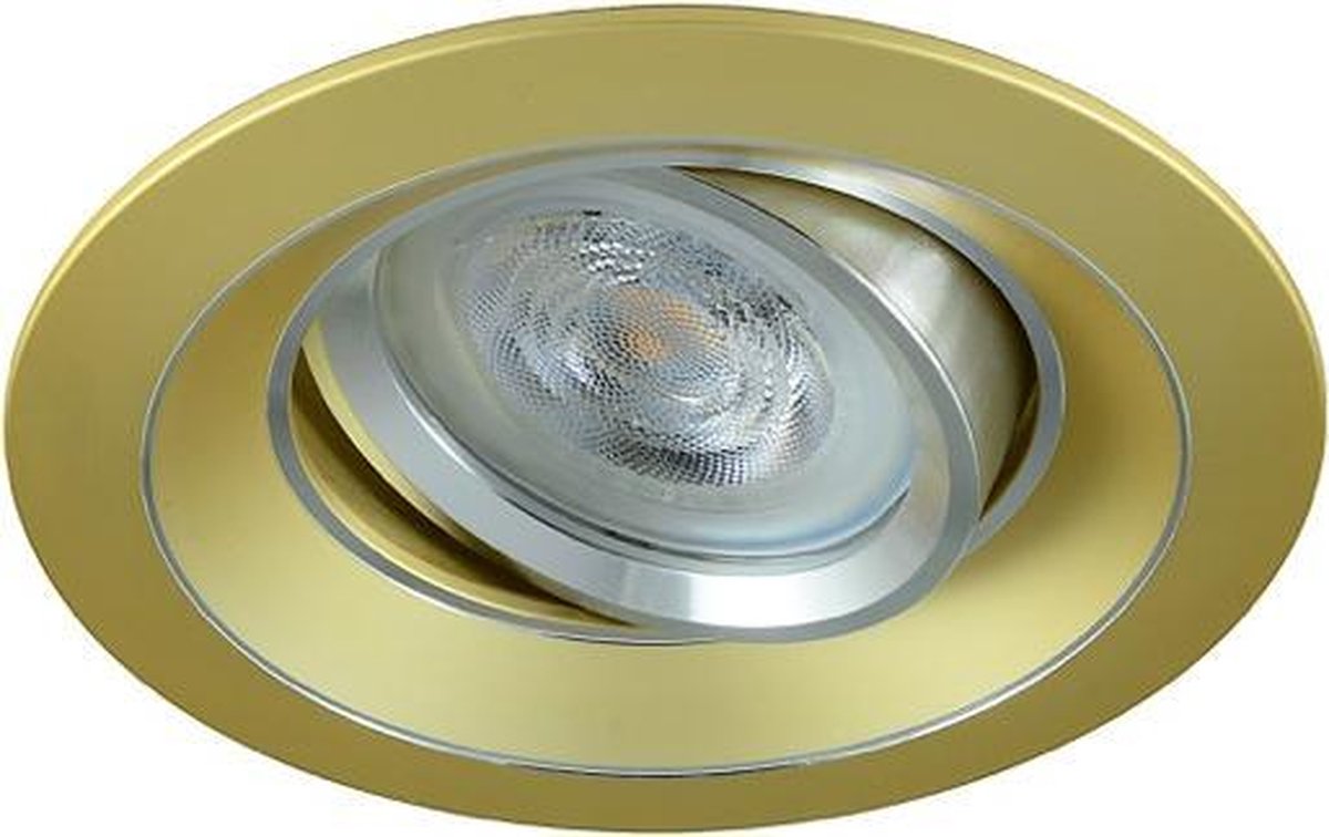 LED inbouwspot Andre -Rond Goud -Warm Wit -Dimbaar -4W -Philips LED