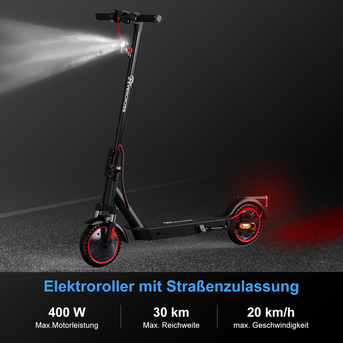 Evercross Tech EV85F Elektrische step - opvouwbaar - 25 km/u - voor volwassenen – foto 3