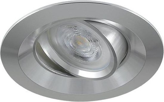 Warmglow inbouwspot Moritz -Rond Chrome -Philips Warm Glow -Dimbaar -3.7W -Philips LED