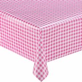 MixMamas Tafelzeil Ruitje - Rol - 120 cm x 11 m - Roze