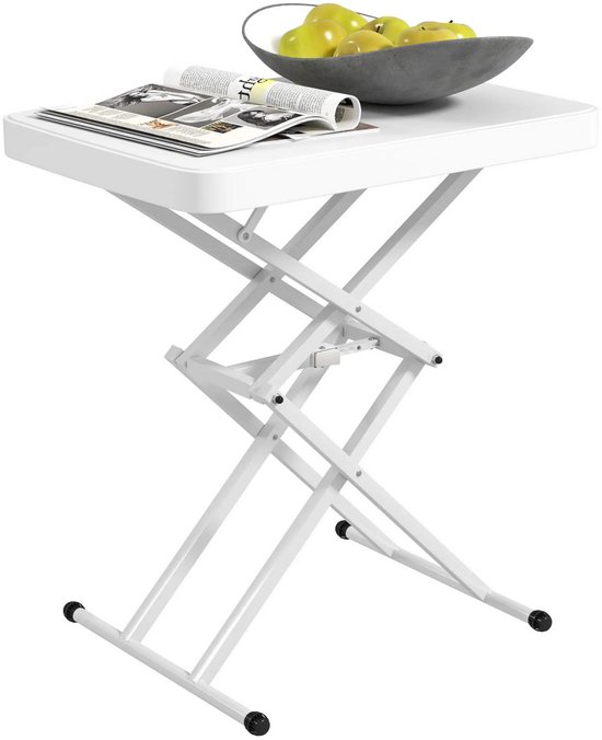 Table de jardin - Table d'extérieur - Table de bistrot - Table basse - Table d'appoint - Petite table - Wit