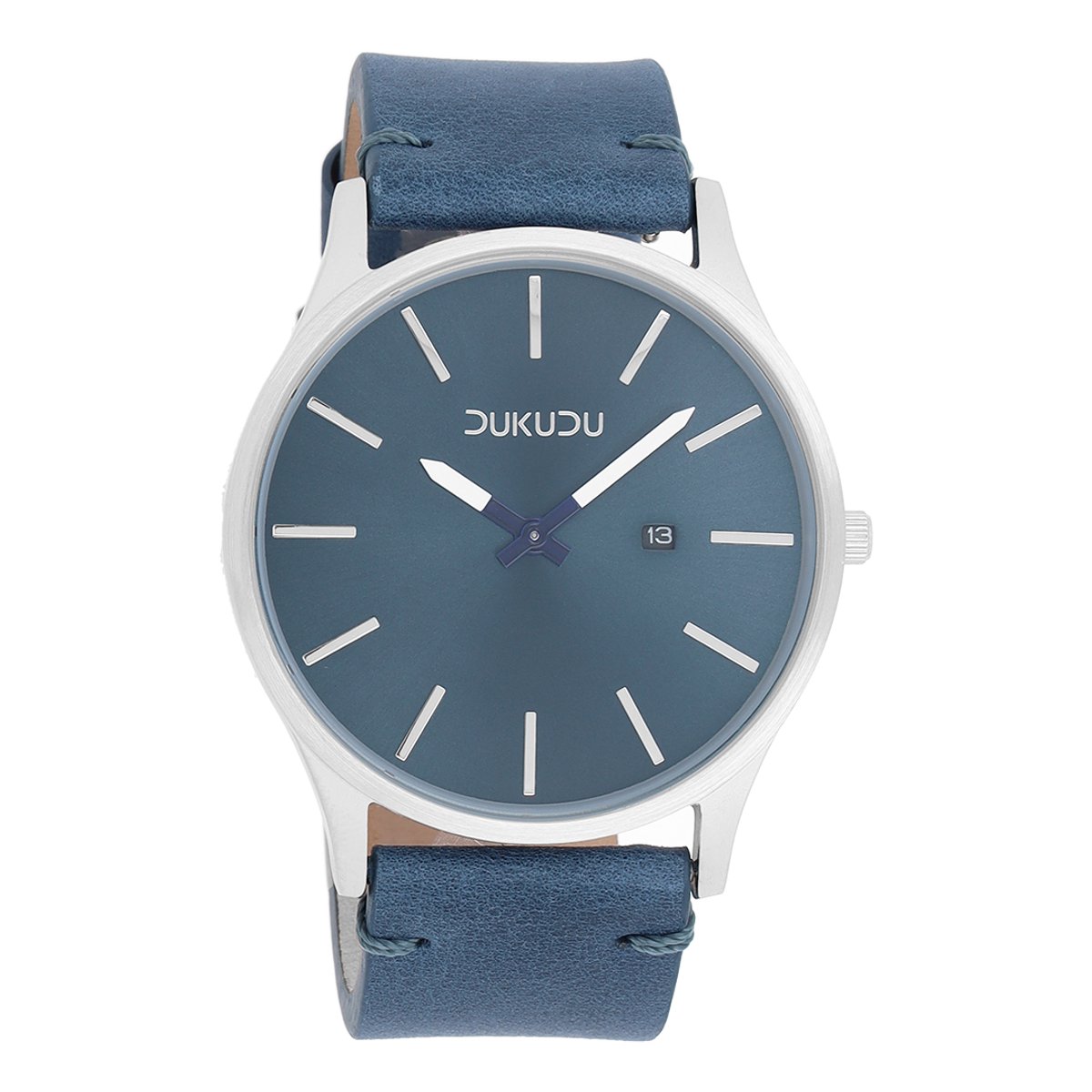 DUKUDU - Jorgen - zilverkleurige horloge - DU-008