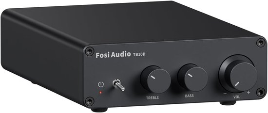 Fosi Audio TB10D 600W Versterker HiFi Stereo Klasse D - Digitale 2-Kanaals Geïntegreerde - Mini Passieve Luidspreker Versterker