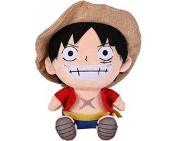 Luffy - One Piece Pluche Knuffel 27 cm {Anime Manga Luffy Plush Toy | Speelgoed Knuffelpop voor kinderen jongens meisjes | Dragon Ball Z, Naruto, My Hero Academia}