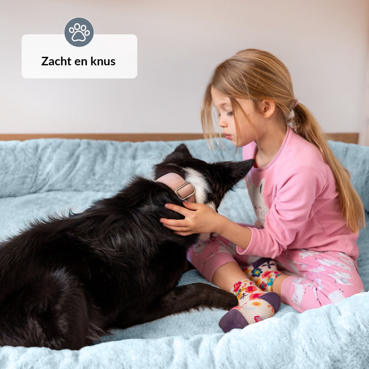 Human Dog Bed - Groot zitzakbed voor volwassenen - Blauw thumbnail 4