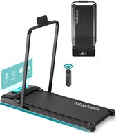 Bol.com TibaGoods Premium Loopband Inklapbaar - 1 t/m 8 km/h - Walking pad - Hometrainer - Wandelband Voor Thuis - loopband inkl... aanbieding