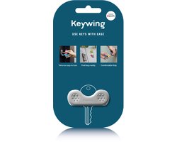 Keywing sleutelhulp Nieuw model - grijs - hulpmiddel voor artritis - betere grip - meer kracht