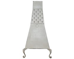 Gietijzeren Patio Heater Wit – Klassieke Tuinkachel voor Buiten, Perfect voor het Verwarmen van je Tuin of Terras