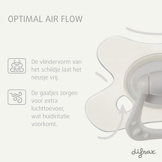 Difrax - Natural Fopspeen - 6+ Maanden - Paars Speen met Lila Stipjes - 2 st. van Difrax — afbeelding 3
