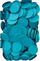PINCES - Jetons de boisson - Pièces de paiement - Jetons - Diamètre : 28 mm - 500 pièces Couleur : Turquoise