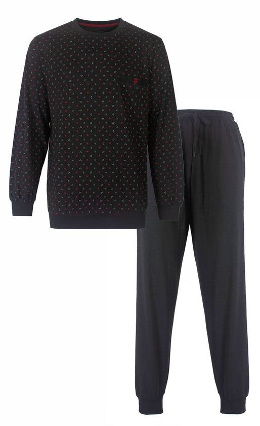 Pyjama pour homme Paul Hopkins - Wybertjes Design - Grijs foncé. - Taille M