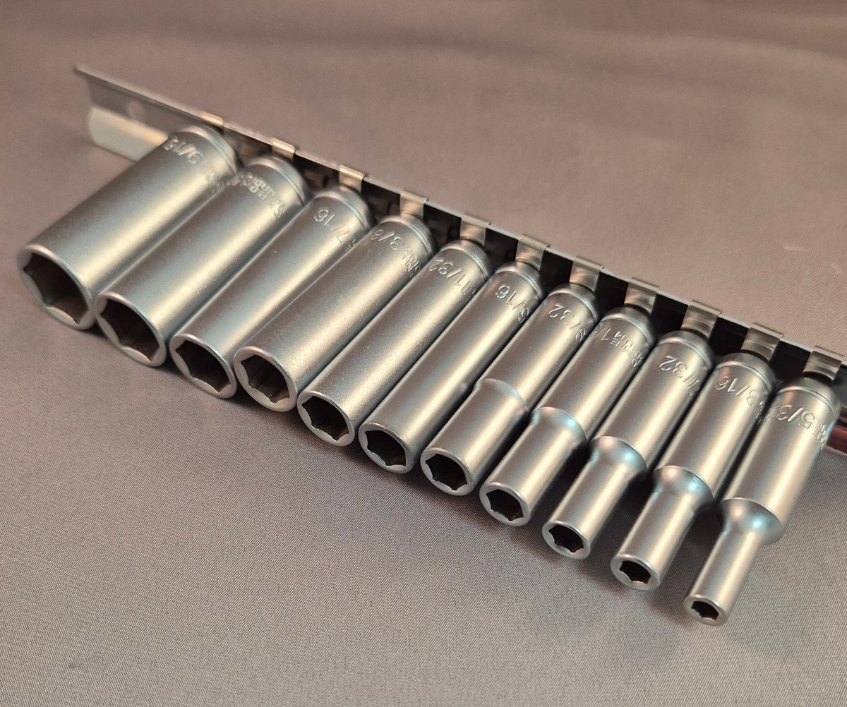 Ramson Lange Doppen 1/4" Engelse maten / inch sizes 11 dlg