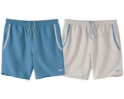 ATLAS FOR MEN - Set van 2 shorts Sport Summer - Heren - Verkrijgbaar in grote maten - L