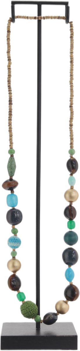 Behave Atelier Noir - Decoratieve Ketting Standaard - Incl. Handgemaakte Ketting - Luxe Woondecoratie - Boho Ibiza/Balinese stijl - 45 cm