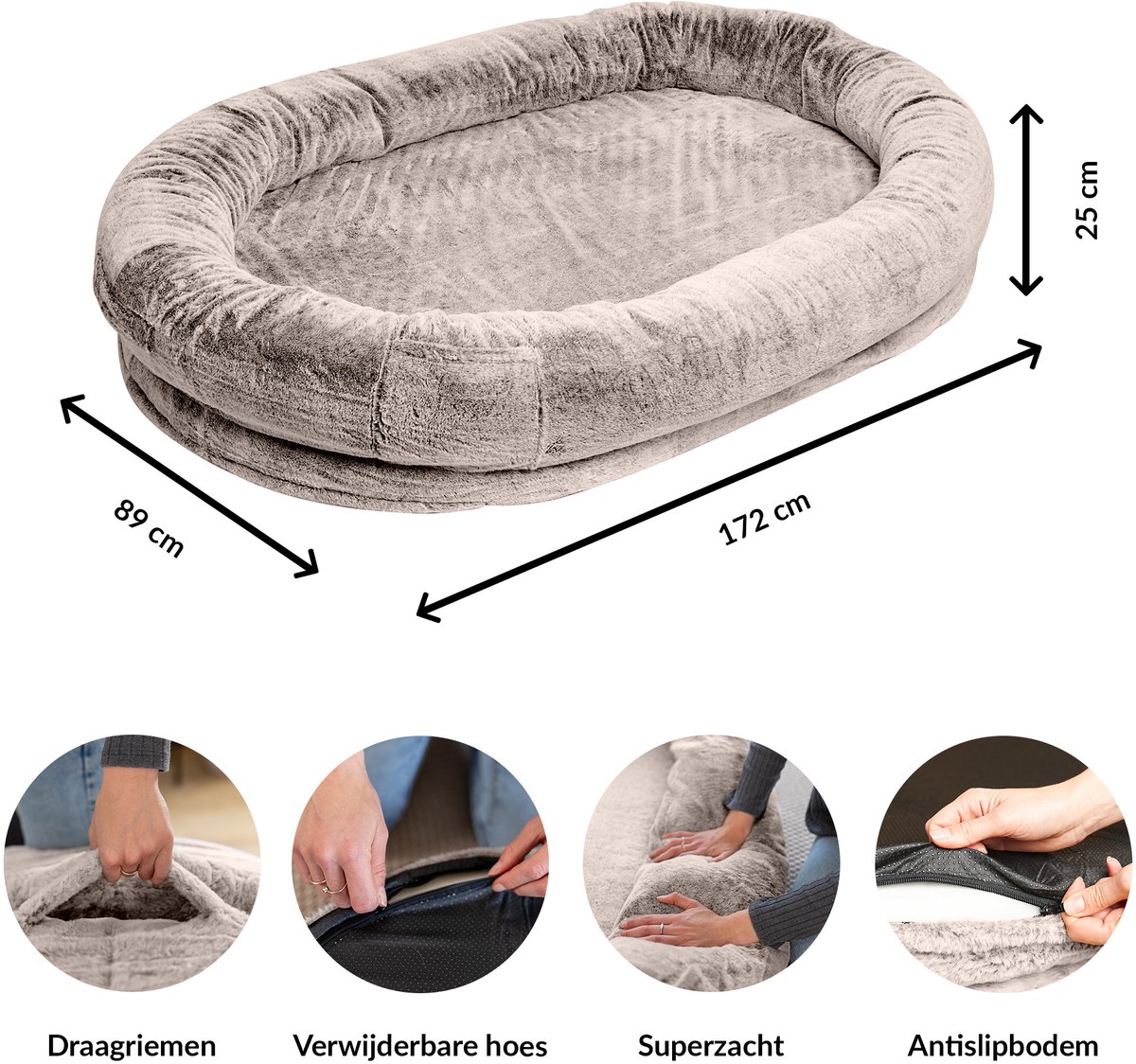 Human Dog Bed XXL Zitzakbed - Groot Comfort voor Volwassenen thumbnail 2