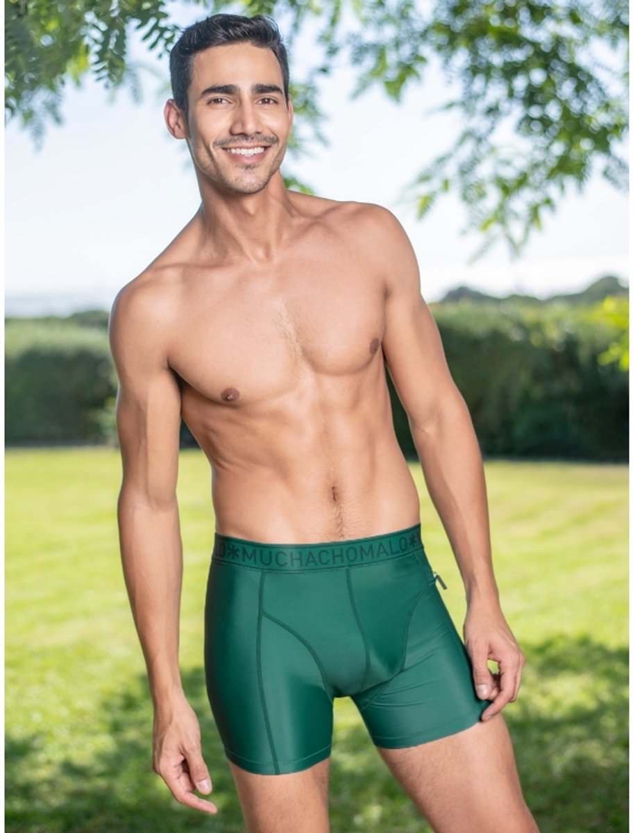 Muchachomalo Heren Thight Zwembroek - 1 Pack - Groen - Mannen Zwembroek — afbeelding 6