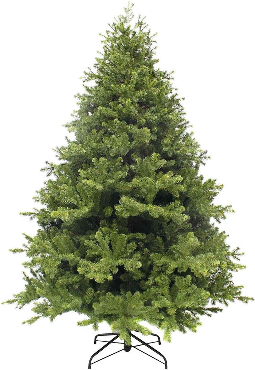 Groene kerstboom Triumph Tree hackberry met 3772 tips, afmetingen 230 x 150 cm.