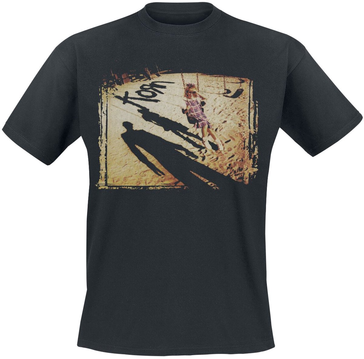 Korn Swing Set Cover Heren T-shirt - zwart - S